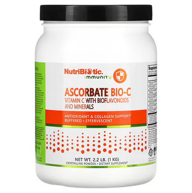 Ascorbate Bio-C, Vitamin C with Bioflavonoids and Minerals, 2.2 lb (1 kg)